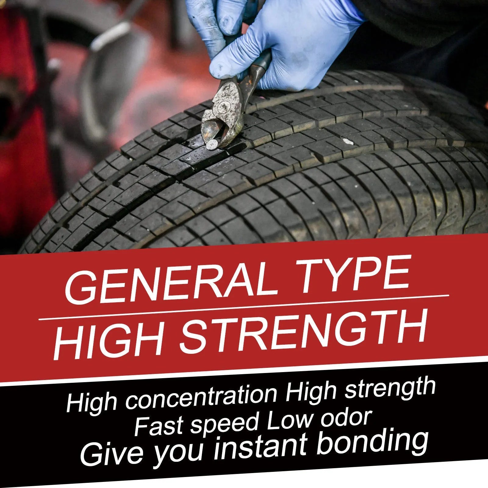 30ml bottle of car tyre repair adhesive for crack sealing and puncture repair