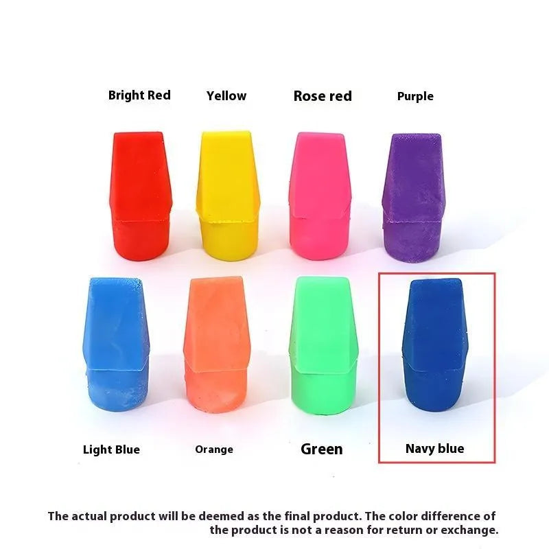 Knife head bullet eraser in TPR with multiple colour options including Morandi and bright shades