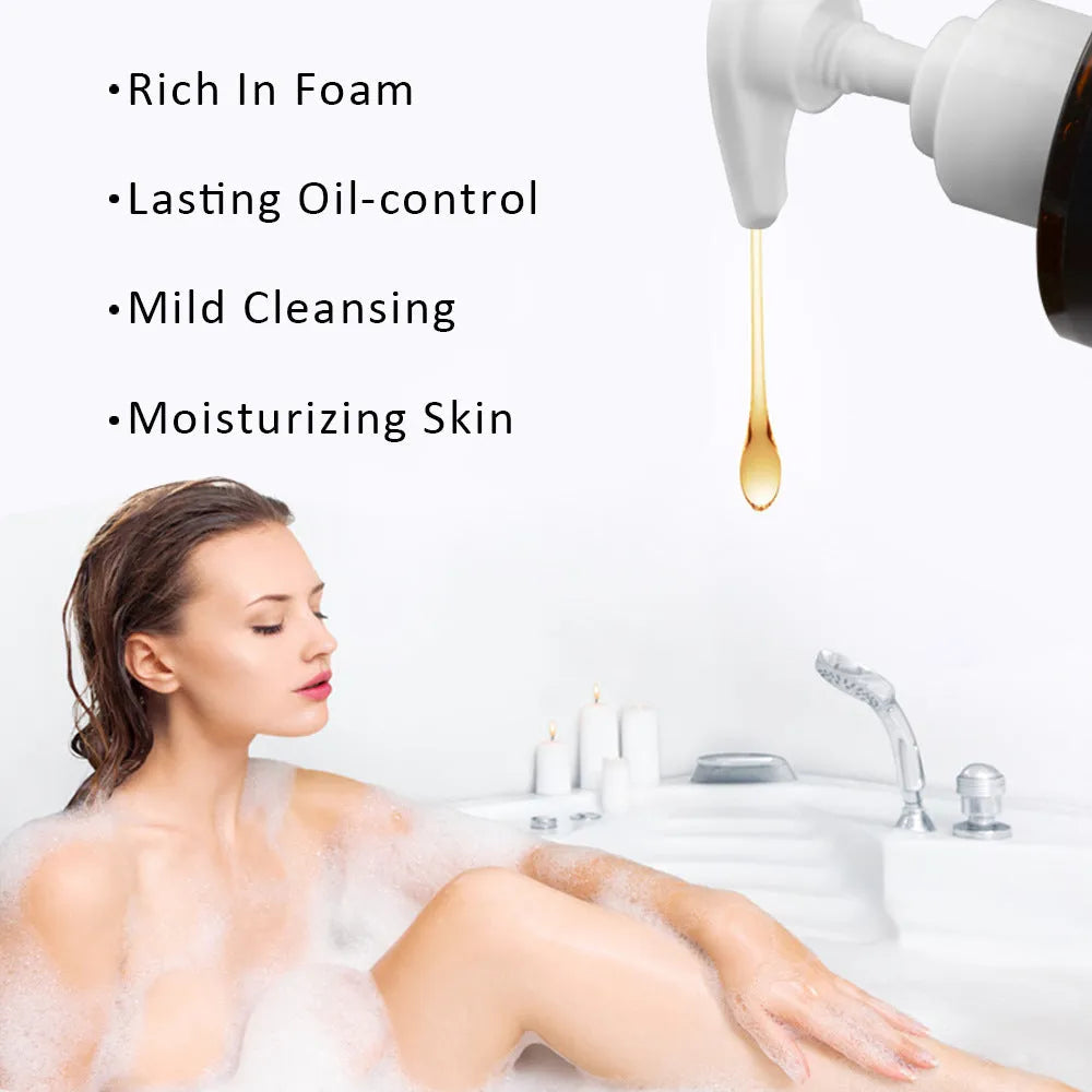 300g moisturising bath cream tube with white oil and cocoa bean fragrance, 18.5x5.5cm