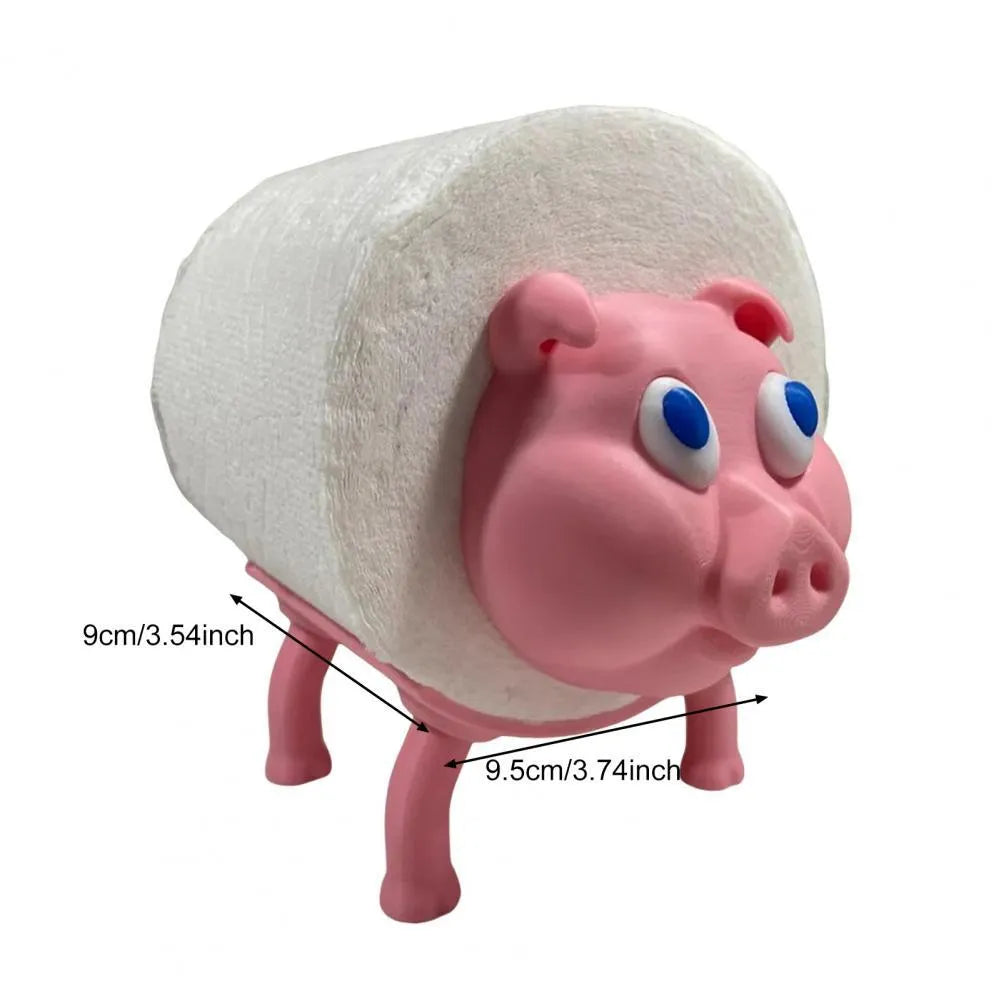 Puppy-shaped toilet tissue holder, solid colour, 8cm x 10.5cm freestanding paper stand