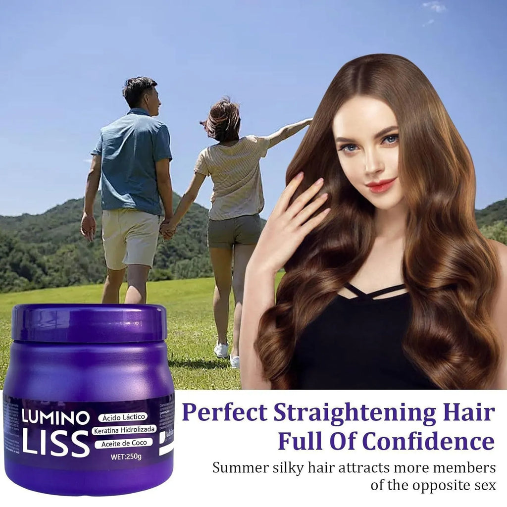 Portable household soft nourishing straight hair cream 250g bottle