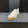 Men's summer sports shoes with cow suede leather upper and raised sole in black, grey, orange or white