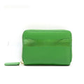Genuine leather coin purse with zip closure in multiple colour options