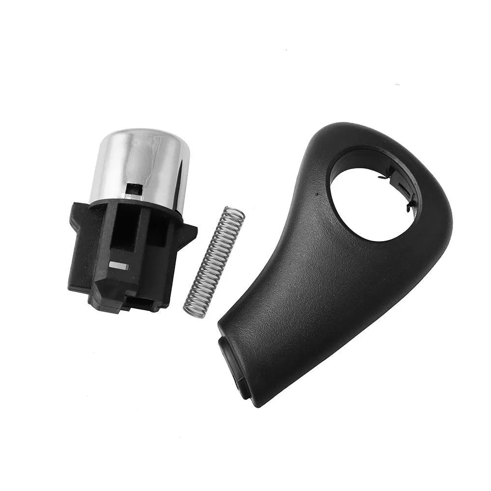 Black plastic shift button handle replacement kit for Honda Accord 2003-2005 models.