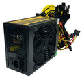 Black server power supply unit with multiple connectors for AMD-compatible systems