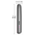 Moon shadow grey wireless hair straightener with tourmaline ceramic plates and temperature control dial