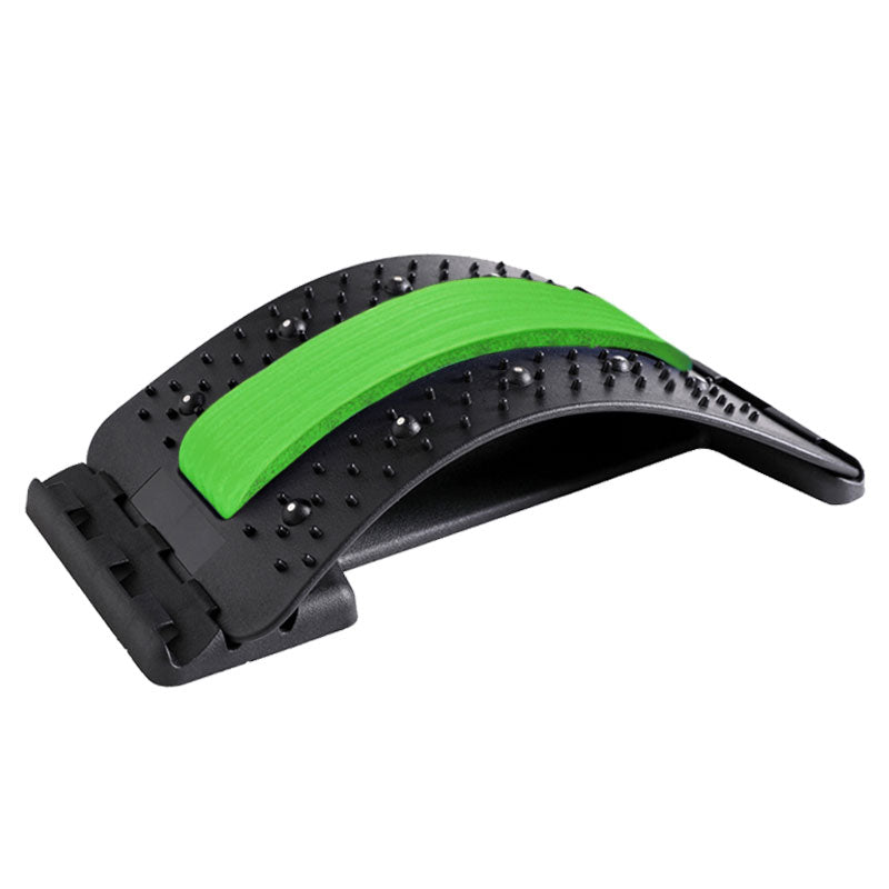 Adjustable Acupressure Back Massager - Multi-Level Lumbar Stretcher & Health Appliance for Muscle Relief & Spine Support