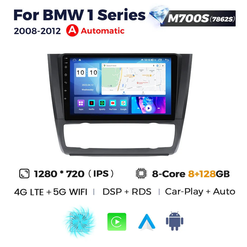 Android 9-inch car head unit touchscreen display for BMW E87 vehicles