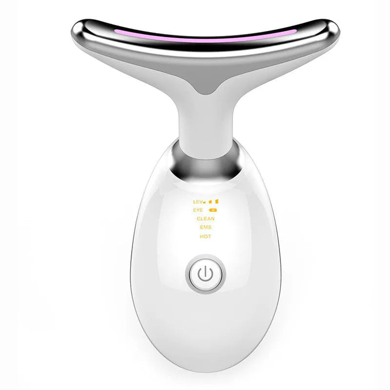 White or Black neck line care massage beauty instrument, USB rechargeable, 89x47x120mm, model ES-1081