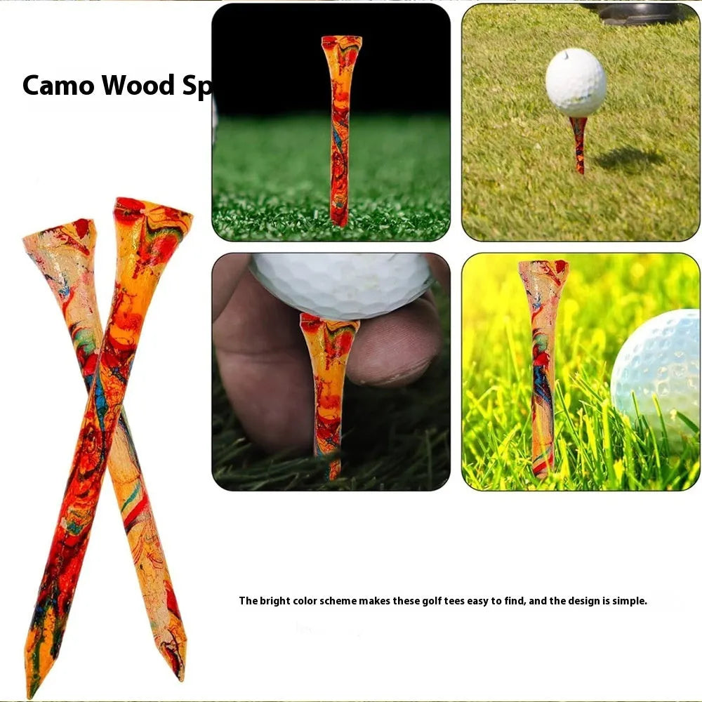 Colourful 70mm golf ball holder made from Hemu material for training organisation