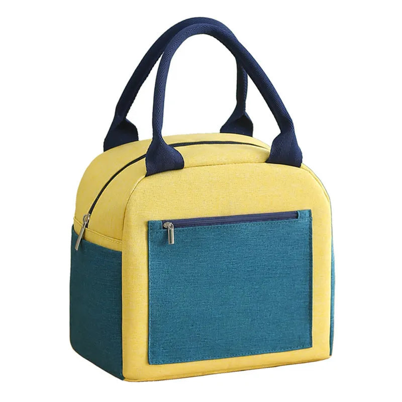 Aluminium foil insulation bag in blue colour with Oxford cloth exterior and thickened foil interior