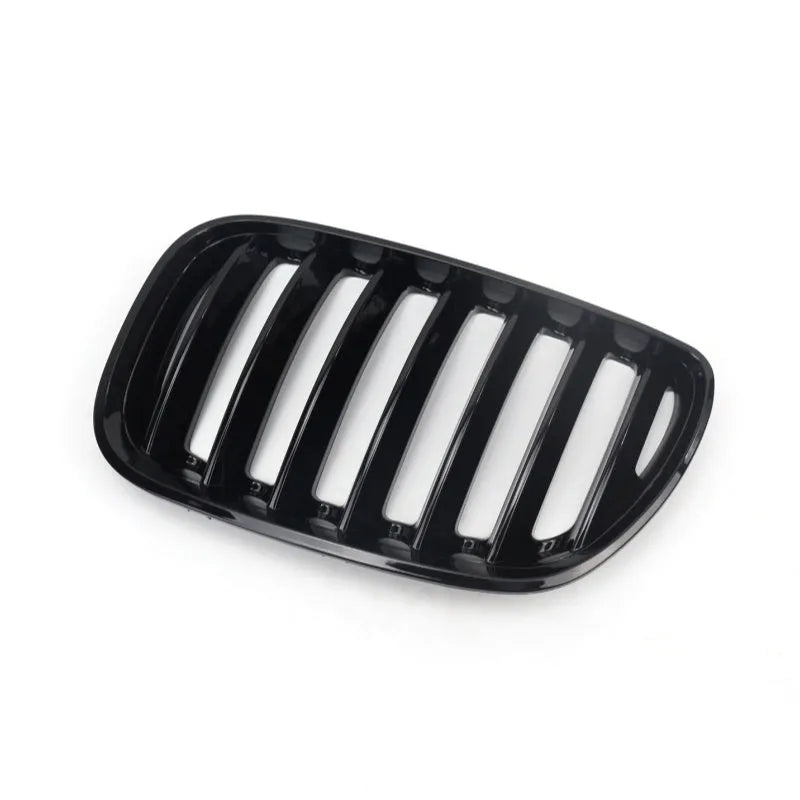 Bright black ABS plastic medium mesh grille for BMW X5 E53 with 204mm middle section