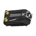 Black Wildfire FPV dual diversity receiver module for FatShark goggles, showing antenna connectors and compact design.