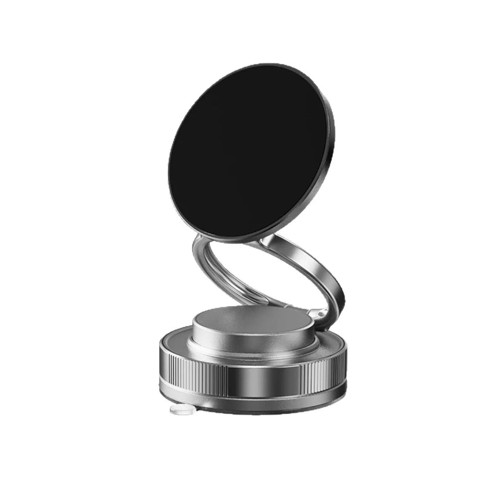 Vacuum adsorption magnetic car phone holder with N54 magnet, 7.5W, in black or white.