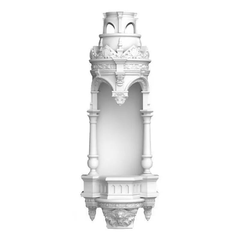 Aromatherapy plaster wall lamp for altar or corridor, gypsum body, warm halogen light, external wax melting version