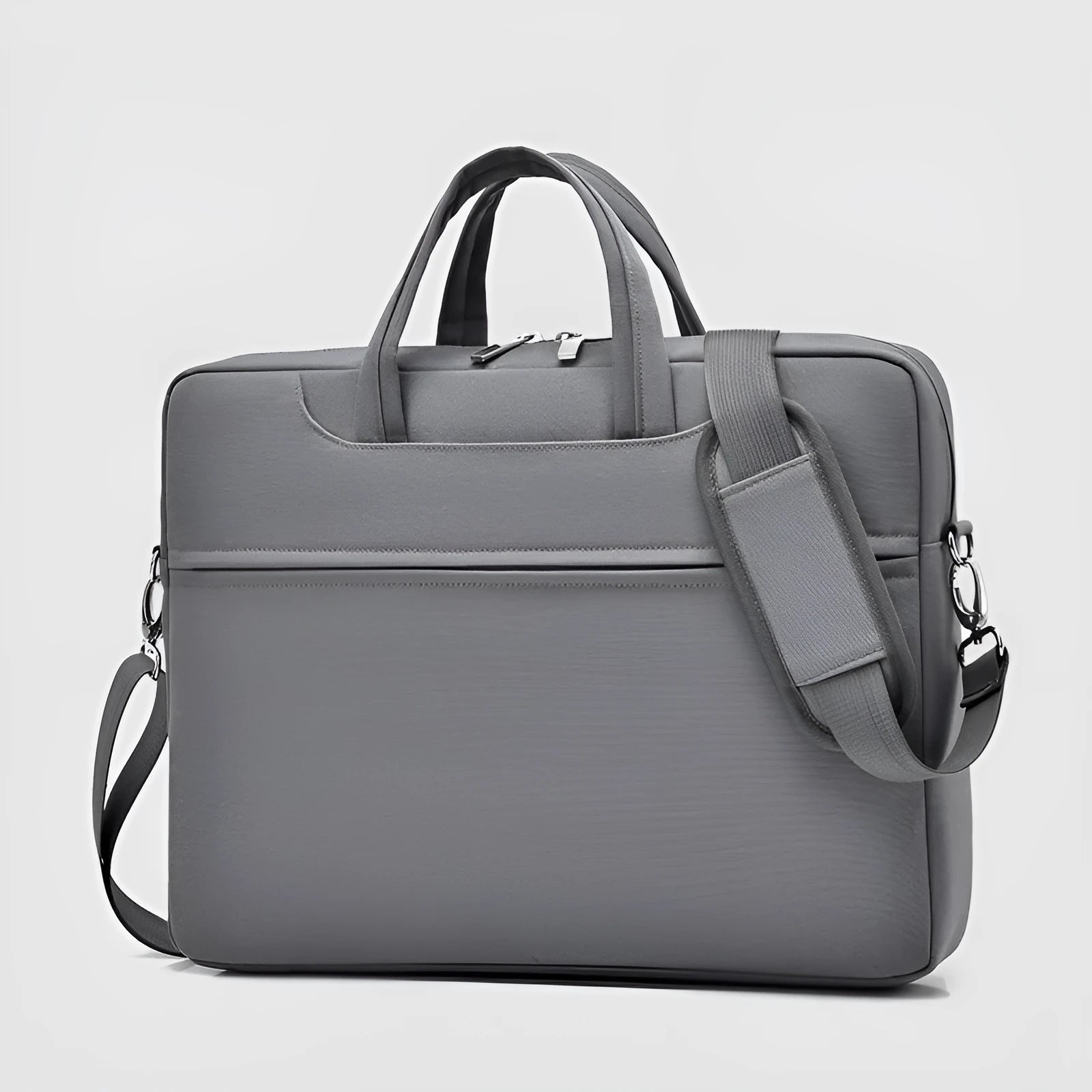 Men's Oxford cloth laptop bag with waterproof finish, available in black, grey, and green, fits 14 to 17.3 inch laptops