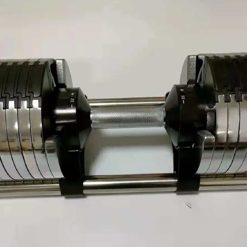 Electroplated cast iron dumbbell in 20KG 32KG 36KG options for home gym strength training