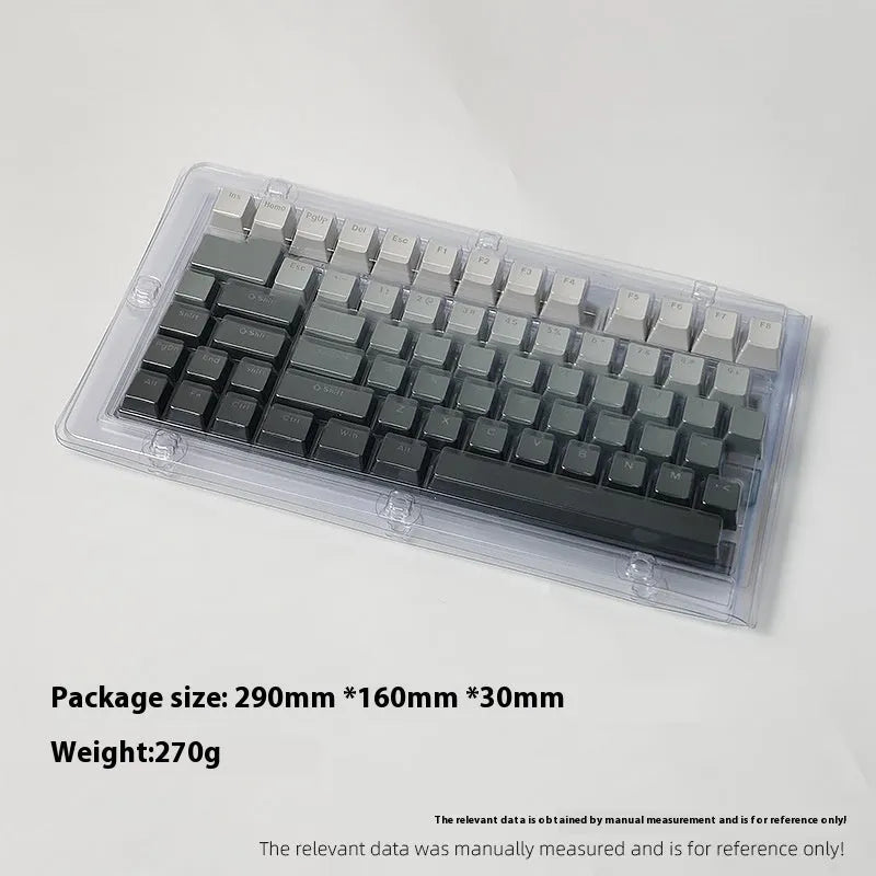 PBT double injection key cap set in Polar Day Gradient colour, 290x160x30mm, for mechanical keyboard customisation