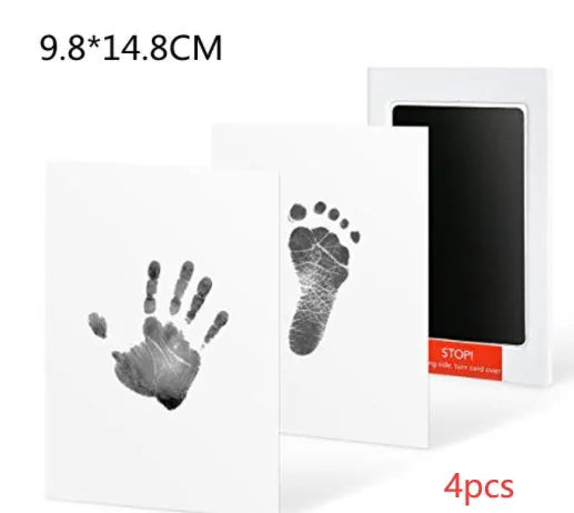 Baby hand and foot print disposable ink pad in multiple colours for keepsake crafting