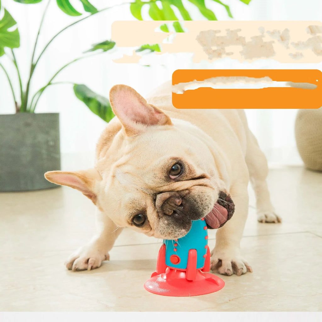 Rocket Dog Toys silicone leaking food bite toy with molar bumps for oral health, 200g weight
