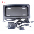 Black flipping license plate frame in iron and plastic, 314 x 169 mm, for U.S. license plate size