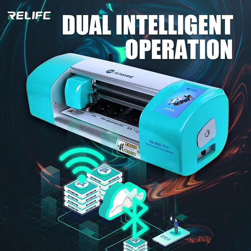 SS-890C PRO 16-inch metal smart film cutting machine with WIFI and Bluetooth for mobile phone screen protectors