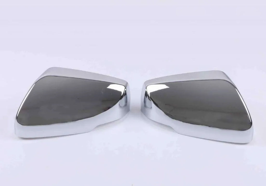 ABS plastic rearview mirror cover for Cadillac CT5 and CT6 models in carbon fibre, silver, or rain frame pattern.