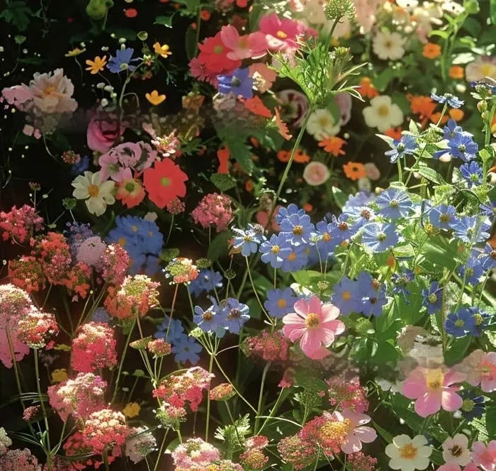 Packet of mixed wildflower seeds for garden decoration, offered in 1000, 5000, or 10000 seed quantities.