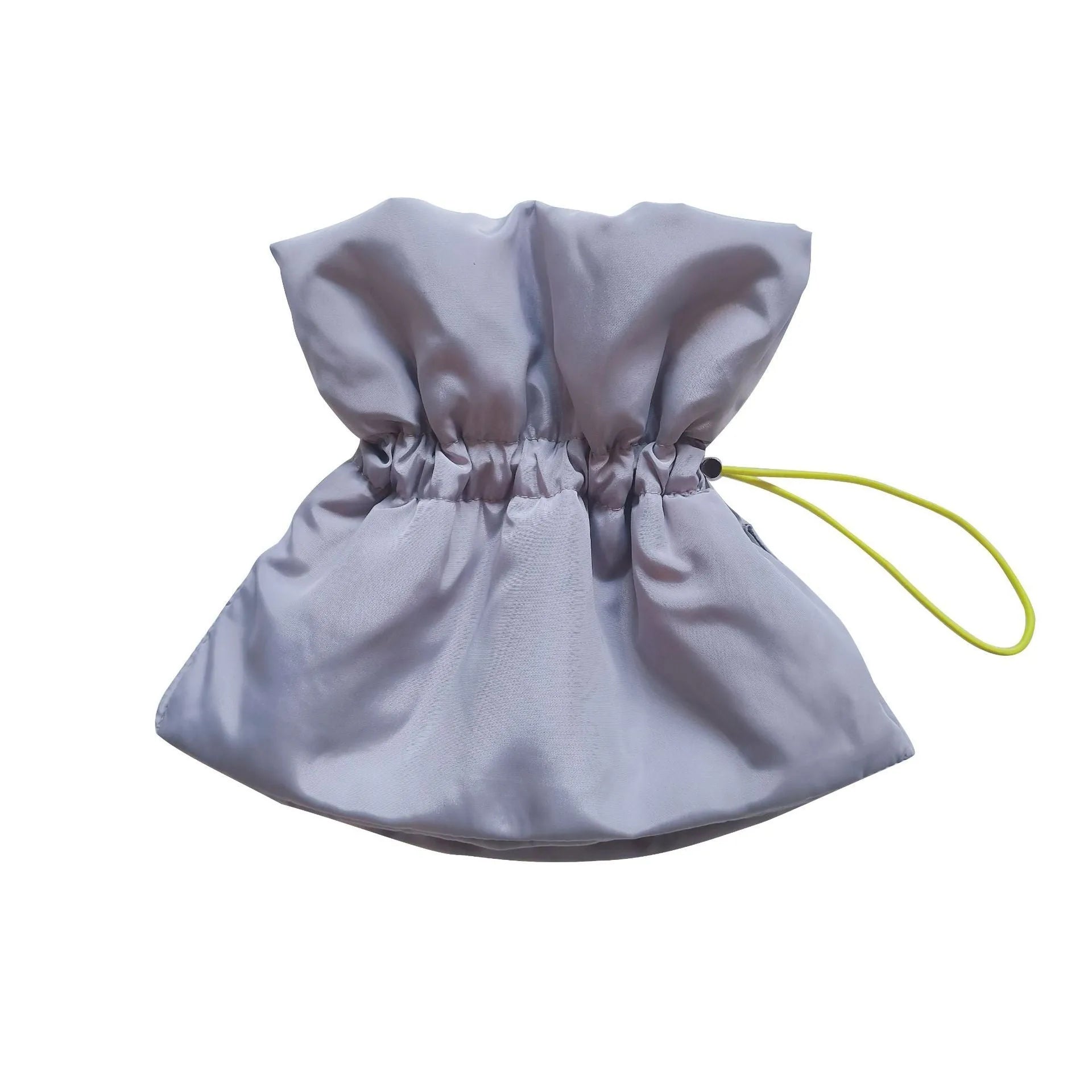 Soft adjustable light blue pet recovery collar with elastic buckle shown on a cat model.