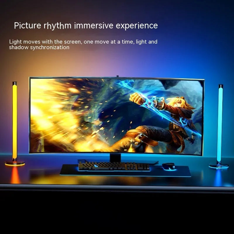RGB esports monitor backlight 5W silicone IP65 screen sync light strip for 24 to 34 inch displays