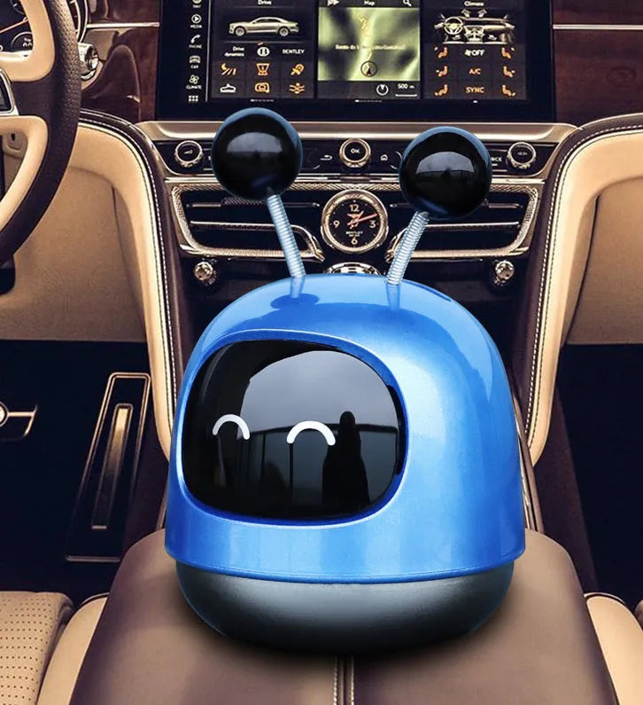 Robot-shaped car vent aromatherapy diffuser decoration with 40ml gel capacity