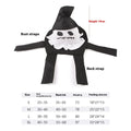 Dog wearing Halloween costume with ghost or pumpkin ghost design in PP cotton fabric