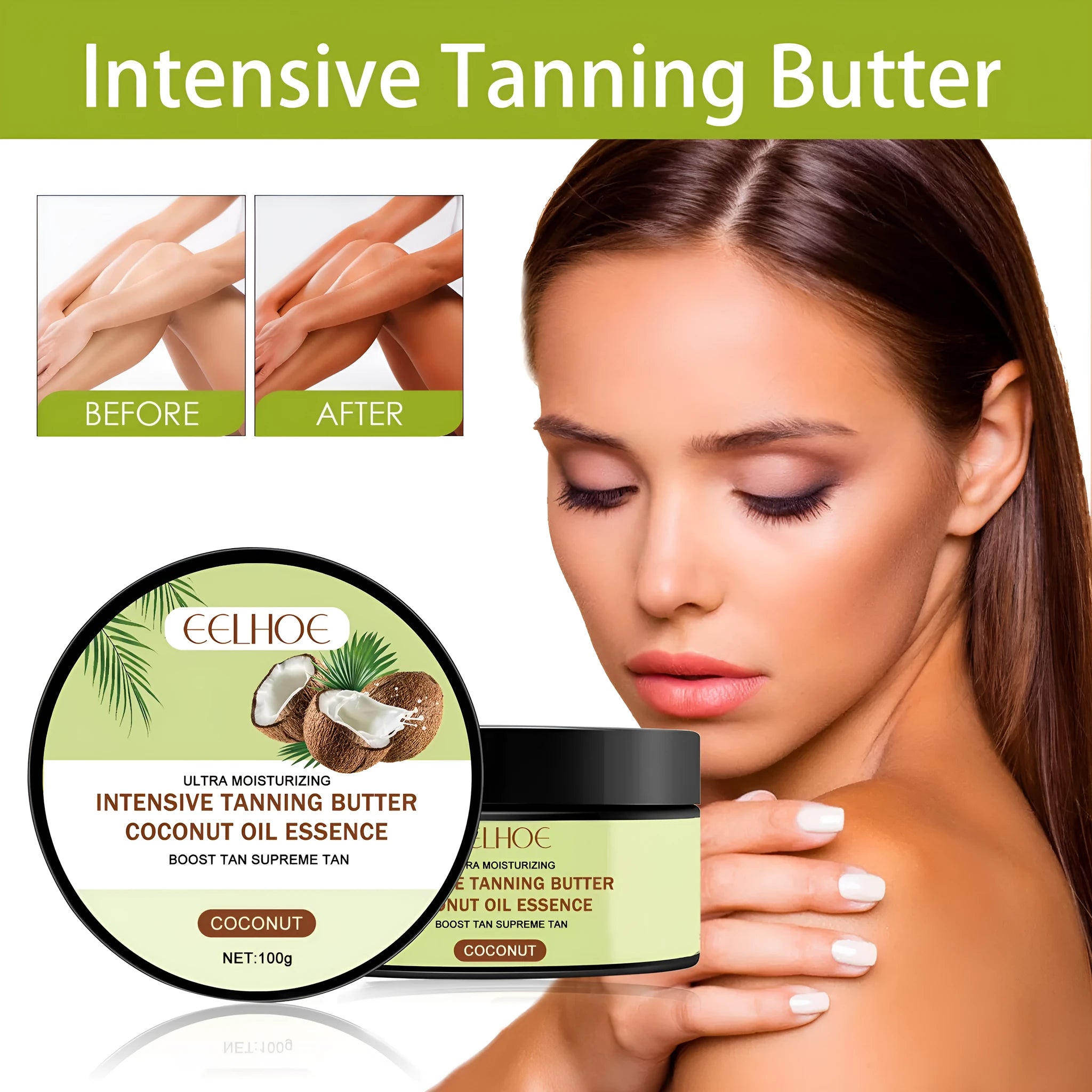 A 100g jar of Coconut Help Black Frost cream for outdoor sun protection skincare.