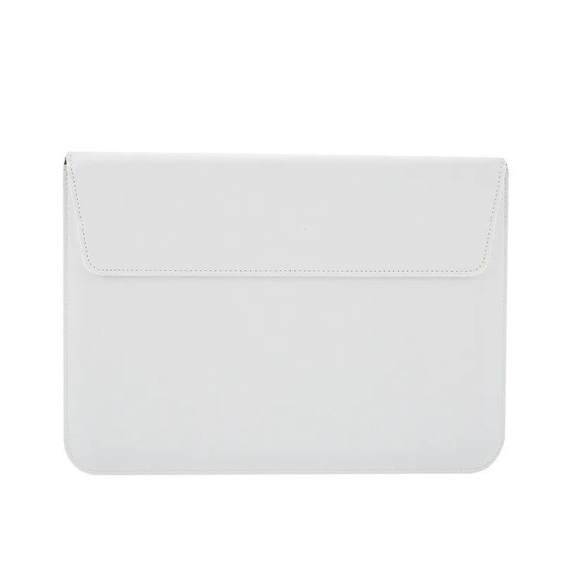 PU leather laptop sleeve in solid colour for 11 13 15 inch devices