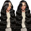 Front lace partial big wave curly hair piece in black, high temperature fibre, 6-32 inch length options
