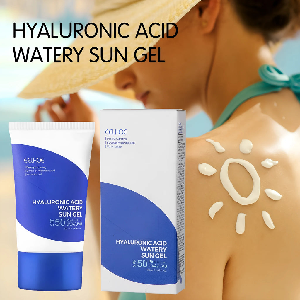 50ml hyaluronic acid moisturizing protective gel with non-oily UV resistance for summer outdoor body care