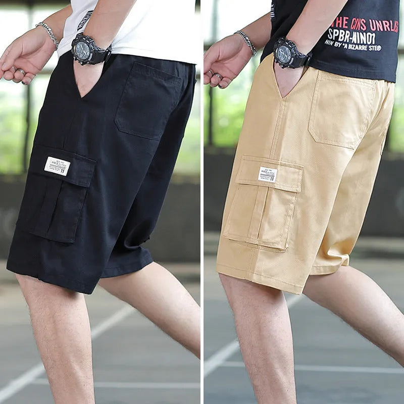 Men's loose Korean-style sports casual trousers with giraffe pattern gradient design in polyester blend fabric