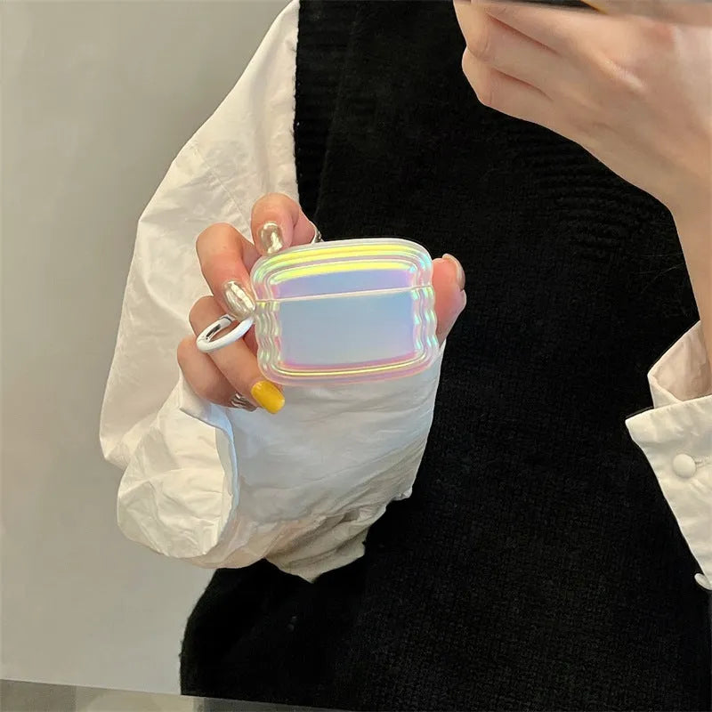 Silicone AirPods case with magic laser ring design for multiple AirPods generations