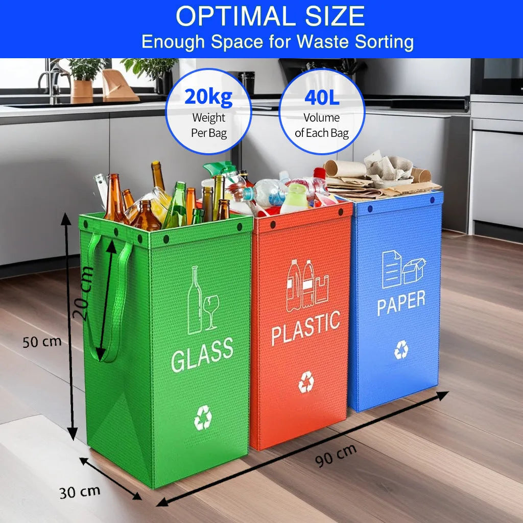 A 40-litre polypropylene rubbish bag dispenser in a choice of colours, dimensions 30cm wide by 50cm high by 30cm deep.