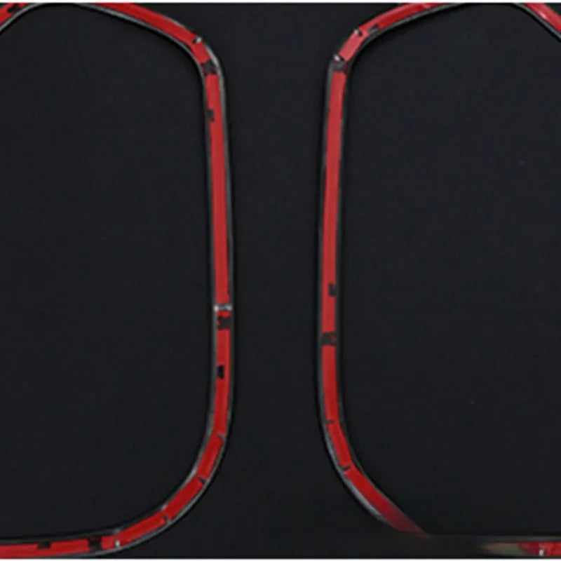 Silver 304 stainless steel audio frame modification strip for ROOX 40 series vehicles, dimensions 270mm x 200mm