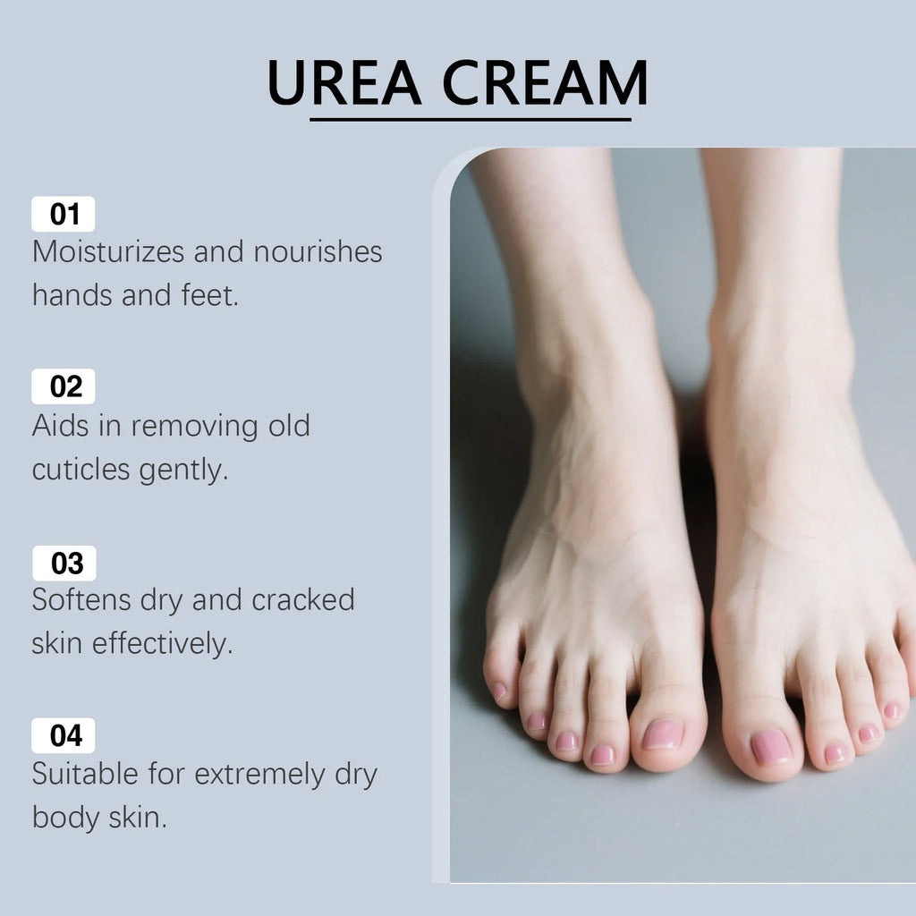 Heel repair moisturising cream 30g with urea salicylic acid aloe vitamin E for dry cracked feet