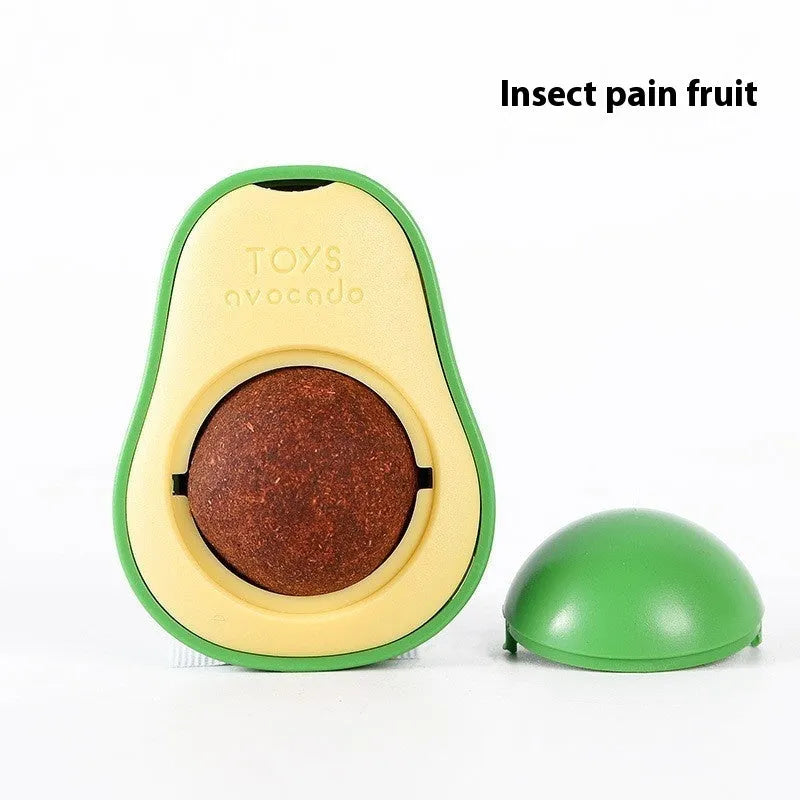 Plastic catnip ball toy in various colours with bite-resistant construction for cats