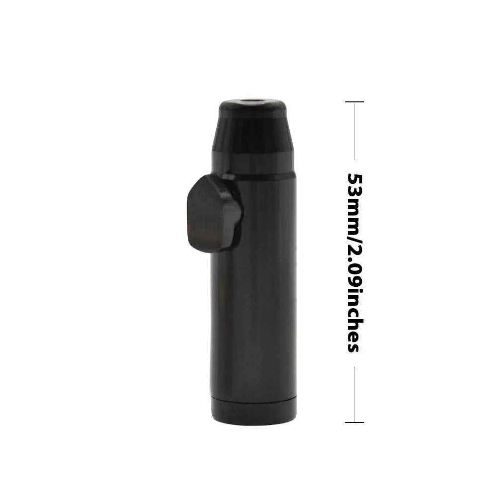 Aluminium alloy cigarette holder with flat bullet tip in seven colour options.