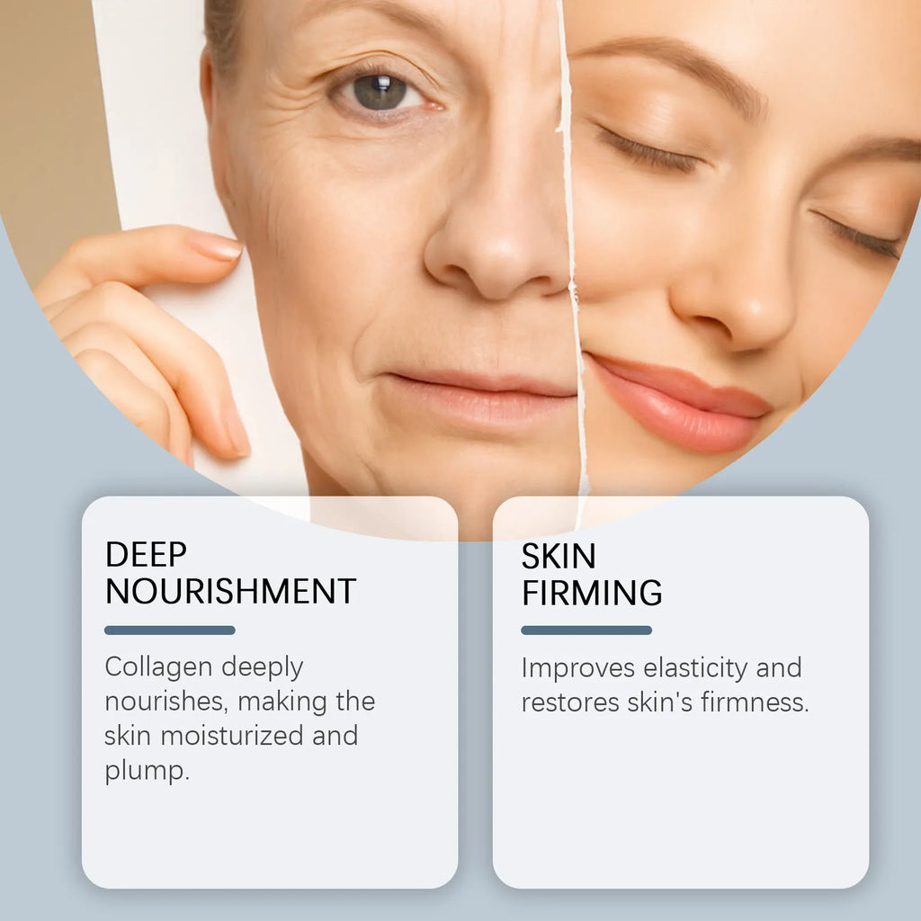 Moisturising collagen facial mask sheet in packaging 21.5x12cm top 34g weight