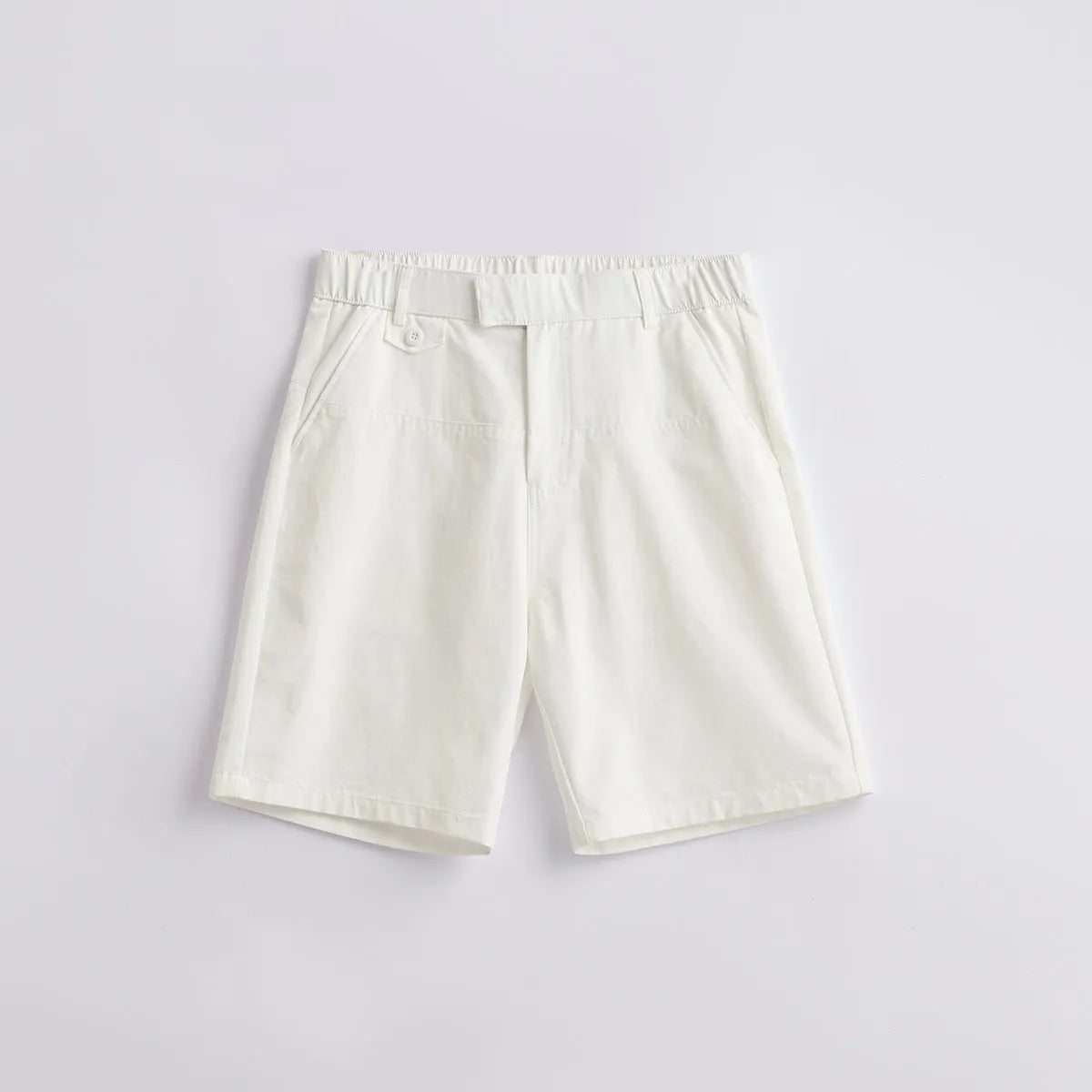 Men's light blue cotton blend casual loose-fit shorts for summer wear