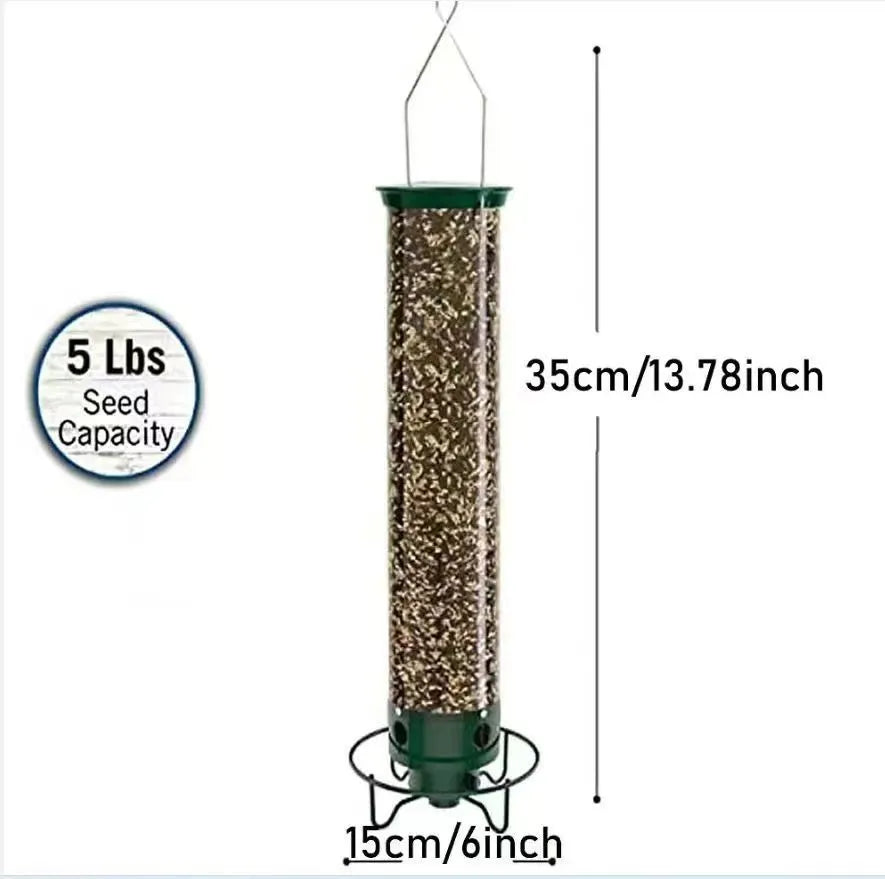 White iron hanging hummingbird feeder bird cage, 15x32cm, geometric modern simplicity style