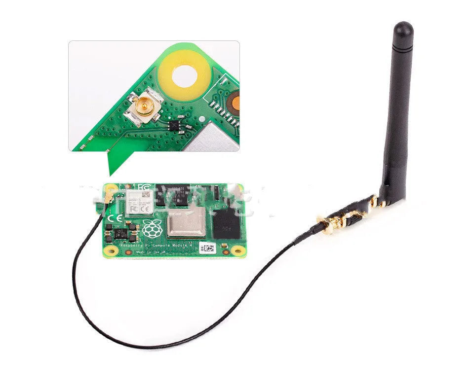 Raspberry Pi CM4 computing module core board with processor and eMMC flash