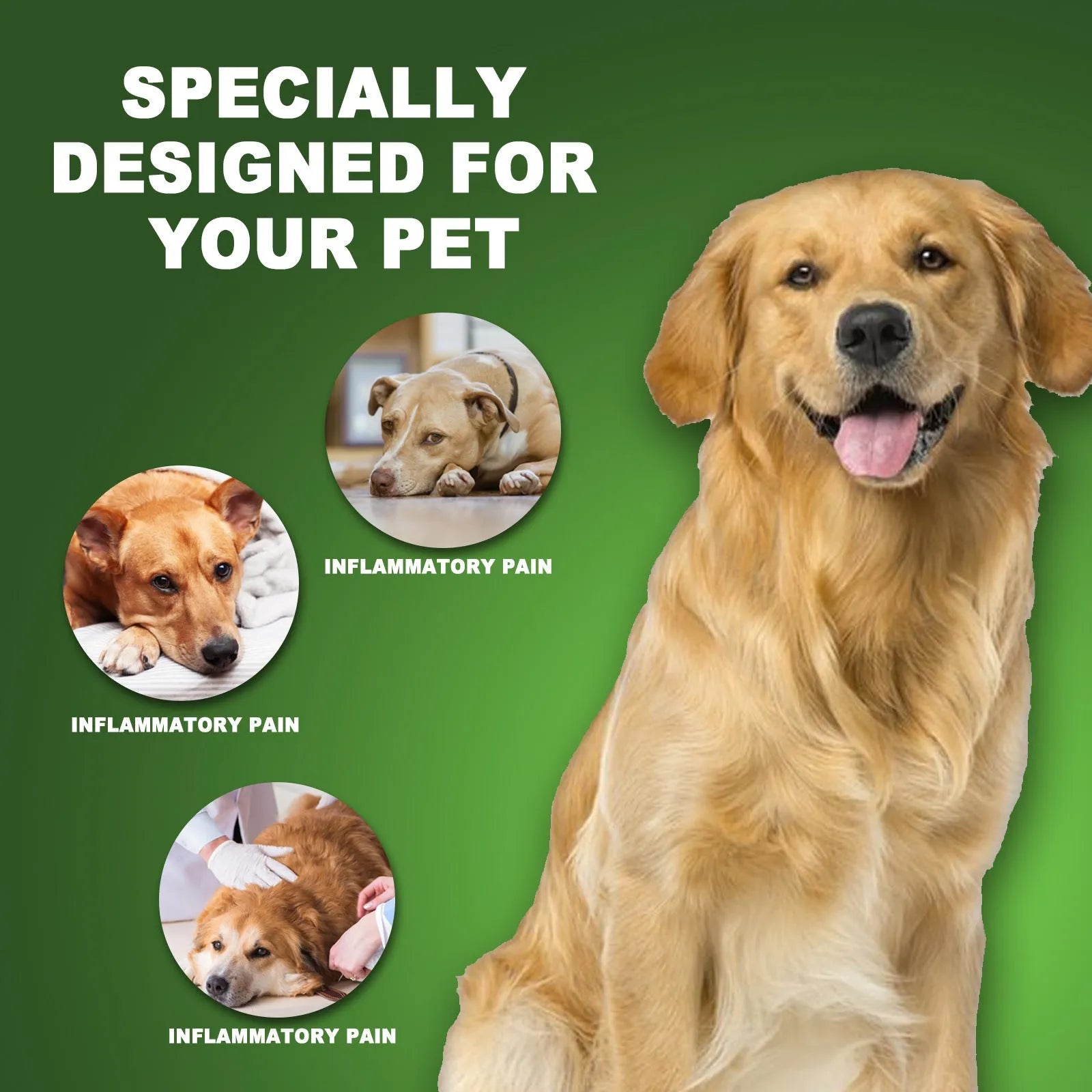 60ml pet pain relief liquid drops bottle with natural botanical extracts