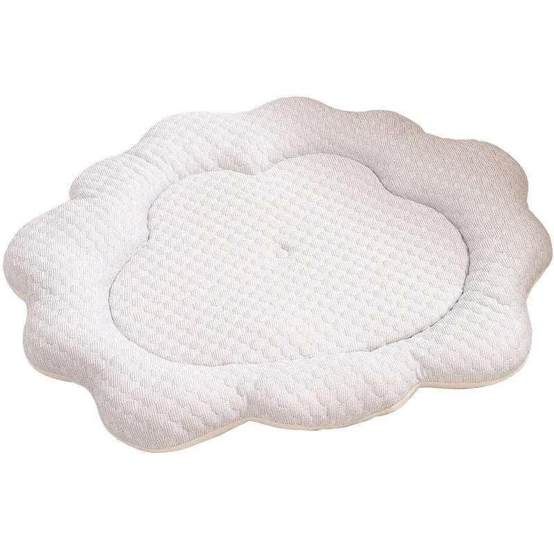 Pet sleeping mat 70 x 55 cm sponge PP cotton filled cat dog bed in grey green pink yellow