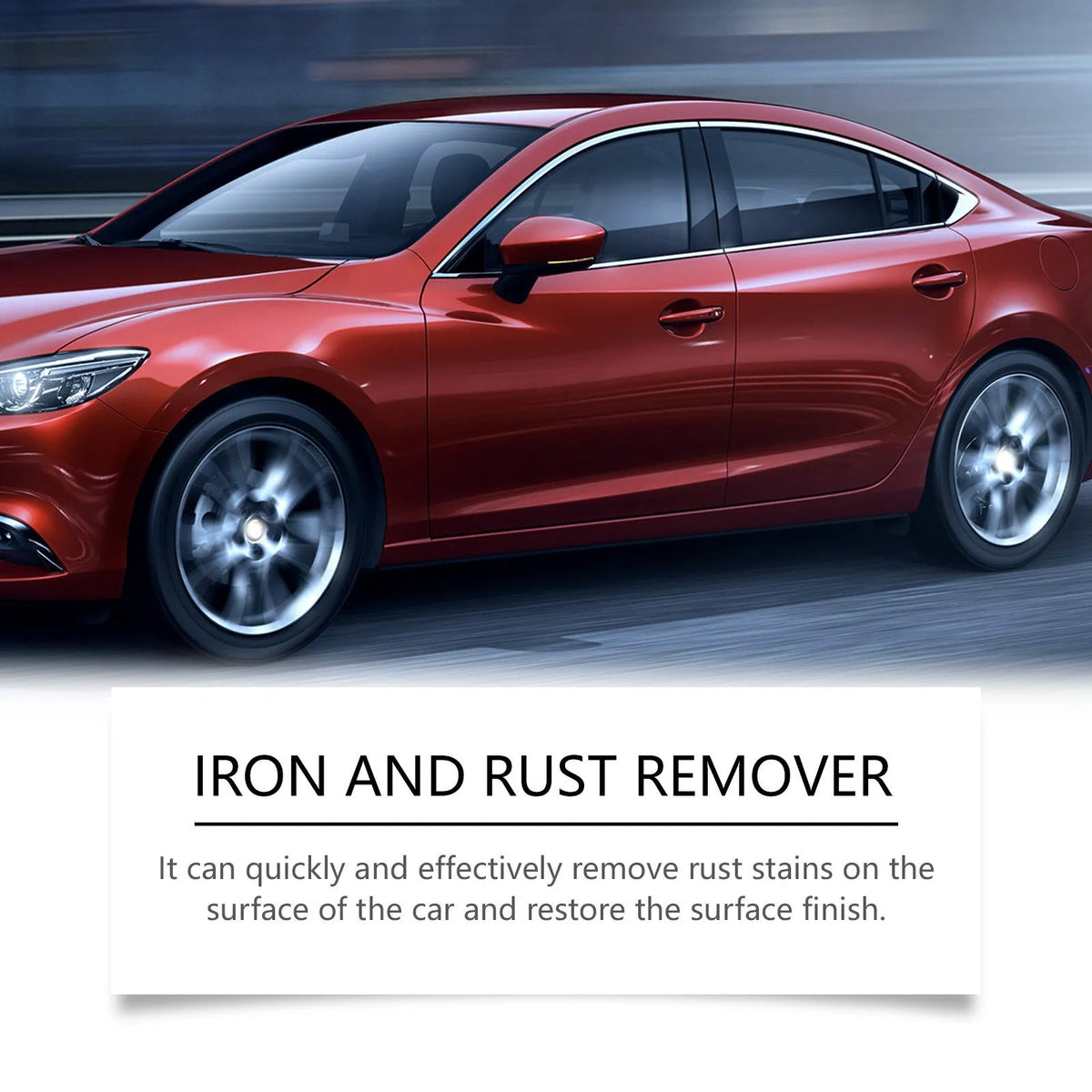 Car rust removing cleanser in 120ml spray bottle with citric acid formula for automotive paint decontamination